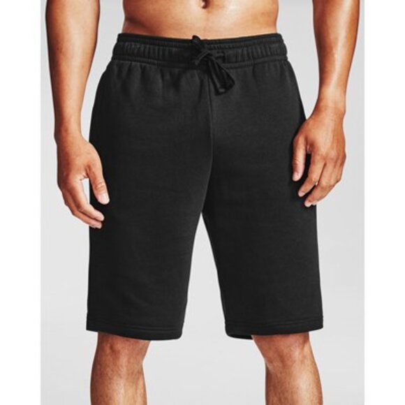 Under Armour - Mens Rival Shorts, size 2XL US mens, color black. - Picture 1 of 5